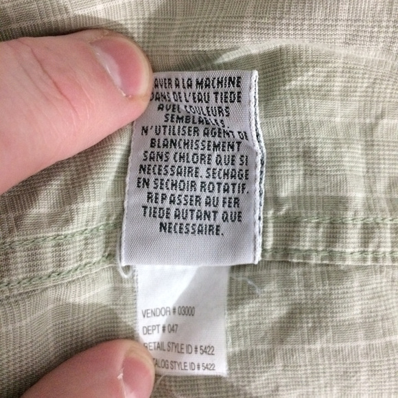 Eddie Bauer Mens 15 34/35 Plaid Button Up Shirt - Picture 7 of 8